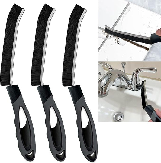 Crevice Cleaning Brush for Deep Cleaning Bathroom Tile, Kitchen Sink and Window Tracks, Multi-Purpose Hard Bristle Cleaning Brush for Household Use, Cleaning Brushes Small Spaces, Gap Cleaning Tool