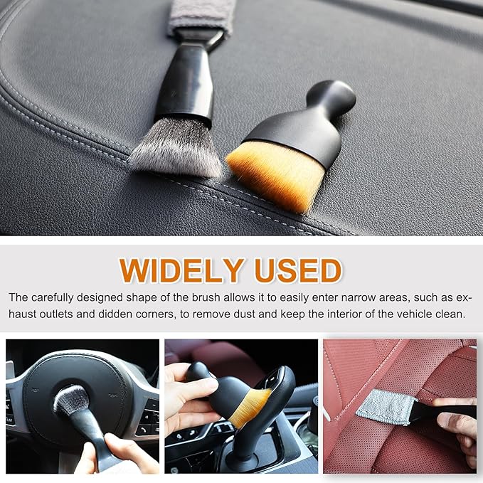 3 Pcs Exquisite Microfiber Duster Brushes, Small Dust Brushes, Feather Duster, Efficient Dust Removal, Cleaning Tool Perfect for Computers, Keyboards, Car Interior, Photo Frames, Digital Devices