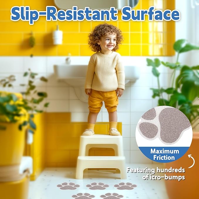 20 PCS Original Non-Slip Bathtub Stickers, Large Safety Bathroom Tubs Showers Treads Adhesive Decals with Scraper