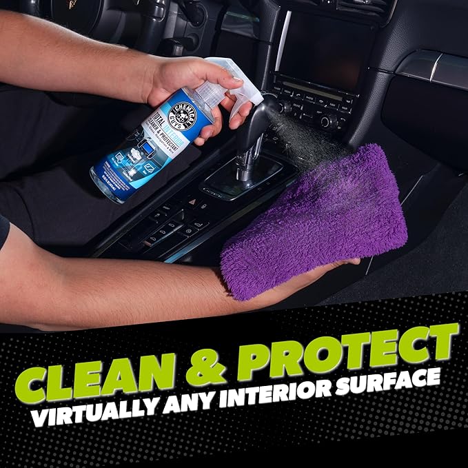 Chemical Guys Car Wash And Interior Detailing Kit With Storage Bag Car Wash Soap, Wheel Cleaner, Interior Spray, Microfiber Towels And Wash Mitt
