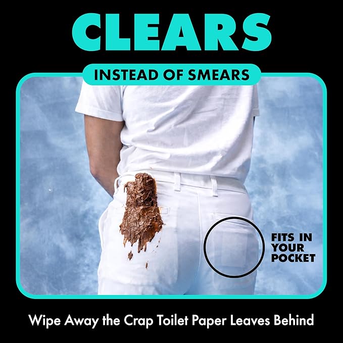 DUDE Wipes Mint Chill Pocket Packs - Travel Wipes - 12 Packs of 8 (96 Count) - On-The-Go Adult Flushable Wipes - Infused with Tea Tree Oil, Vitamin E, and Aloe - Septic and Sewer Safe