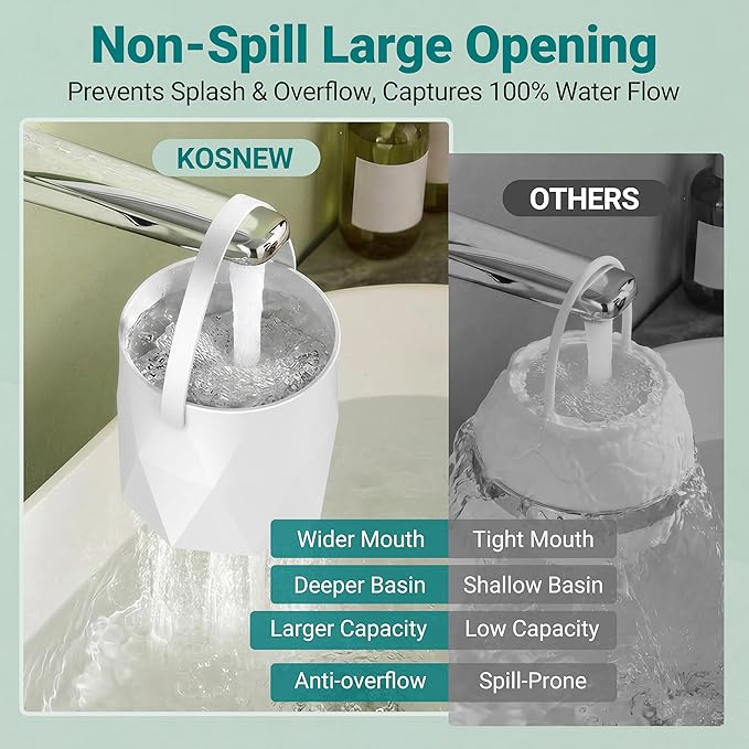 Bath Faucet Filter, 10-Stage Advanced Shower Water Filter for Tub with 3,000 Gallon Non-Spill Filtration, Removes Chlorine, Fluoride, Hardness for Baby-Safe, Sensitive Skin Soft Bath Water