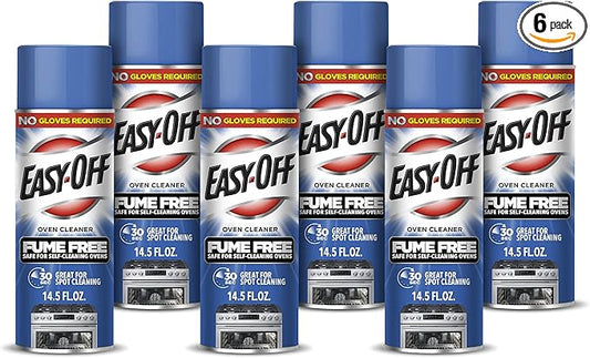 Easy Off Fume Free Oven & Stove Cleaner, Lemon, 14.5 Ounce, Pack of 6