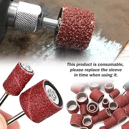 80PCS Tungsten Carbide Rotary Burr Set with Sanding Drums,1/8-Inch Shank Dual Cut for Dremel Tools,Metal Steel Aluminum Wood Engraving Grinding Cutting Polishing Rotary Tool Accessories