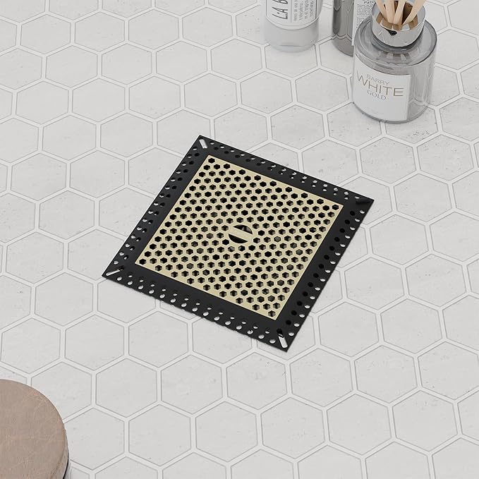Not Moving Shower Drain Hair Catcher,Effective Hair Catcher Shower Drain,Square Flat Shower Drain Cover Protector Filter,Efficient Drainage,Hair Trap Stopper