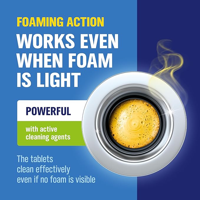WoldoClean Garbage Disposal Cleaner Tablets - 24 Pack, Sink Drain Cleaner and Deodorizer, Fresh Citrus Foaming Action for Deep Kitchen Cleaning