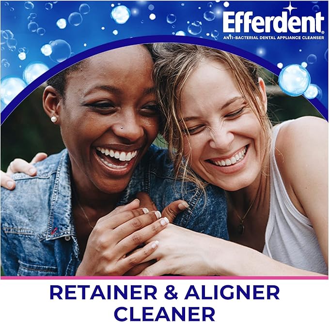 Efferdent Denture Cleaner Tablets – Dental Appliances, Aligners, Mouth Guard, and Retainer Cleaner Tablets, Minty Fresh & Clean, 126 Count