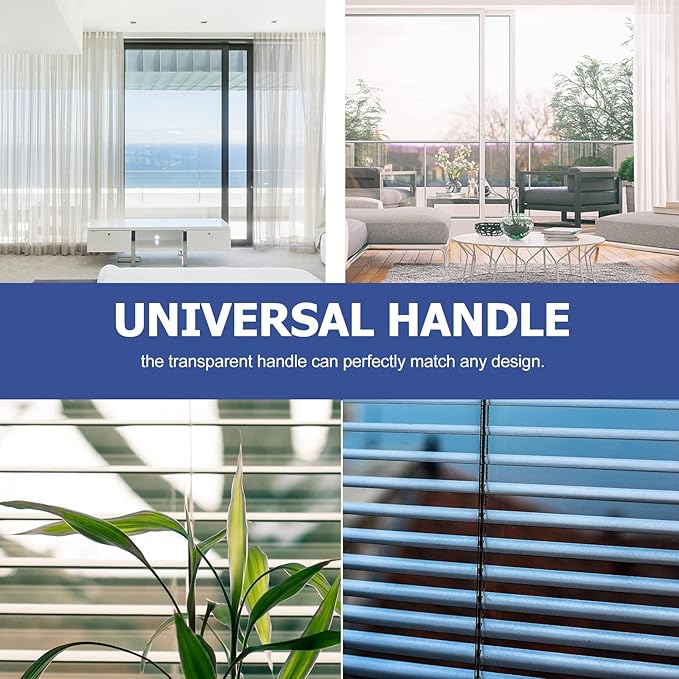 Angoily Blind Wands Replacement Rods with Hook and Grip 17 Inch Vertical Blinds Tilt Rods for Window Curtain Accessories Smooth Plastic Tilt Stick for Home and Office
