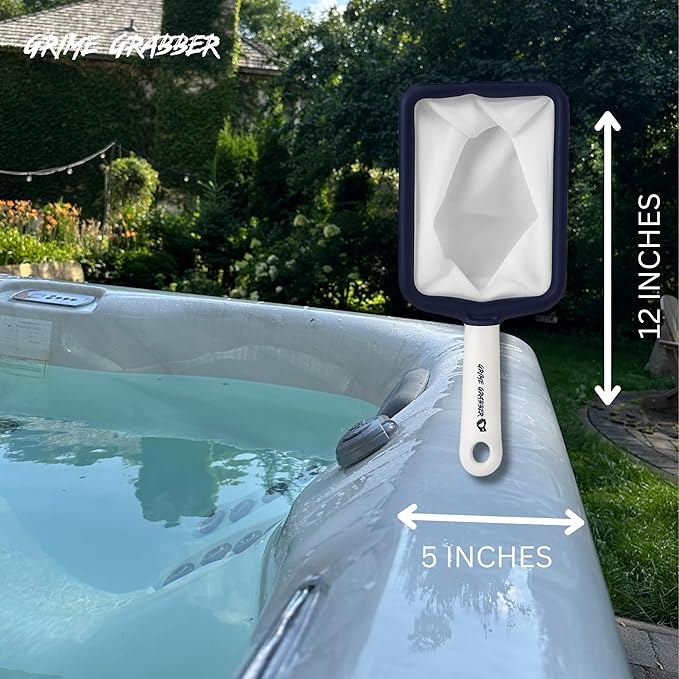 Hot Tub Skimmer - Fine Mesh Hot Tub Net, Durable and Lightweight, Ideal Small Fish Net for Spa and Hot Tub Owners, Efficient Debris Removal Tool (1 Net)