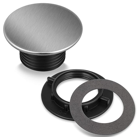 Kitchen Faucet Hole Cover Stainless Steel, Premium Sink Tap Hole Cover, Brushed Stainless Steel