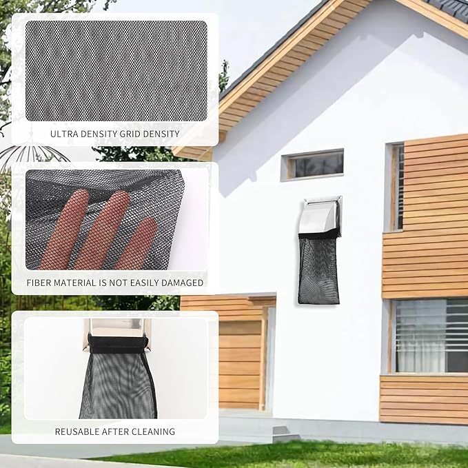 4Pcs Dryer Vent Lint Catcher, Dryer Lint Catcher, Lint Trap Catcher Dust Bag for Outdoor Indoor Dryer Vent Capturing Lint and Dust