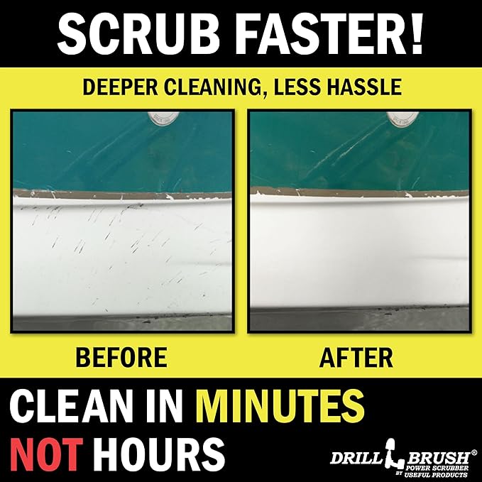 Narrow Gap Cleaner Brush - Concrete Scrubbing Tool - Crevice Brush for Drill - Car Detailing Drill Brushes - Window Track Cleaning Tools - Crevice Cleaning Brushes for Household Use - Gap Cleaner Kit