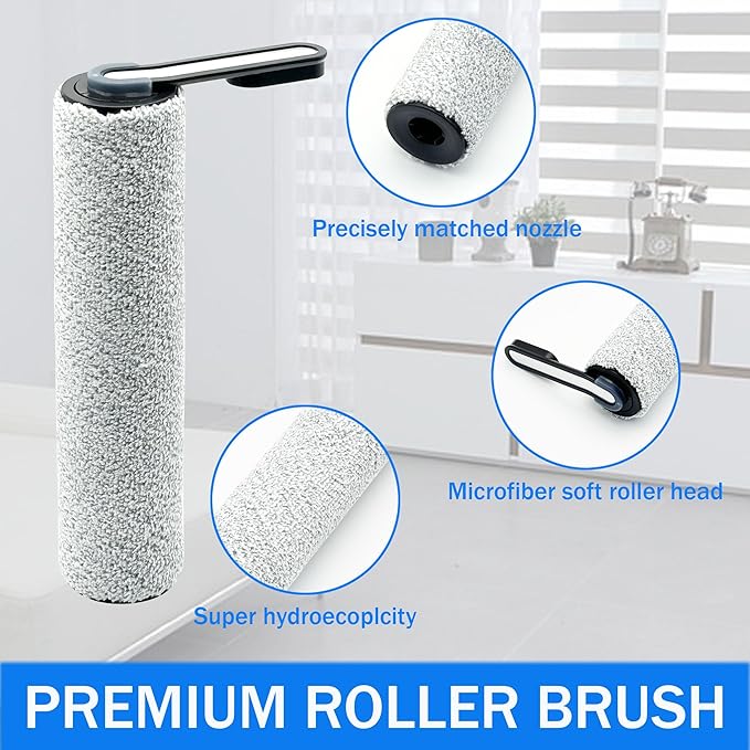 Replacement Parts Kit for TINECO iFLOOR 5 Breeze Complete Vacuum Cleaner- 2 Brush Rollers, 2 Vacuum HEPA Filters, 1 Cleaning Tool