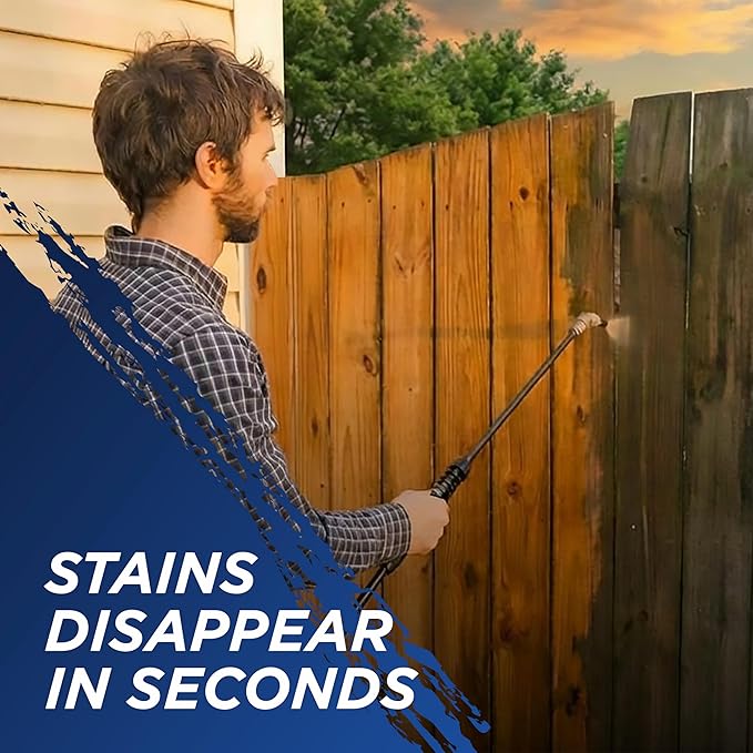 30 SECONDS Outdoor Mold & Mildew Stain Remover | Concentrate | Gallon | Vinyl Siding Fences Patios & More