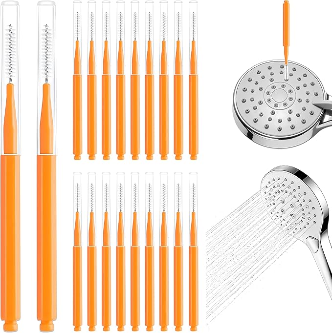 20PCS Shower Head Cleaner Picks,Shower Head Cleaning Brush Tool for Small Hole Gap Hole Anti-Clogging,Shower Cleaner Picks Fitting Nozzle Unclogger for Household Bathroom Shower Cleaning Brush