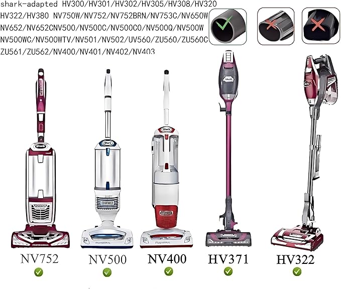6PCS Vacuum Cleaner Attachments for Shark Rocket. 2-in-1 Crevice & Dusting Brush Combo. Includes flexible crevice tool and round bristle brush Compatible with Shark HV322,HV320, HV301,NV600, NV340