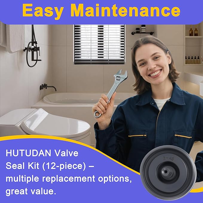 12 Pack Toilet Fill Valve Seal replacement for Kohler 83143 - Compatible with Fluidmaster 200/242/400/747 Models - Durable Rubber Diaphragm Assembly for DIY Leak Prevention & Tank Repair