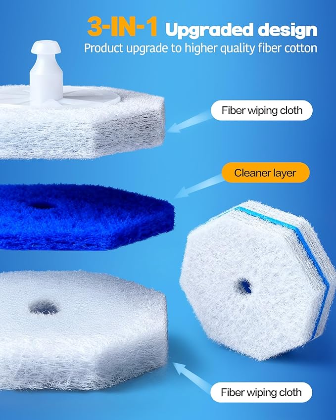 80Pack Toilet Wand Refills Compatible with Clorox Toilet Brushes, Instant Foam Cleaning, Secure Lock No Slipping, Odor Neutralizing, Easy Snap-On Design