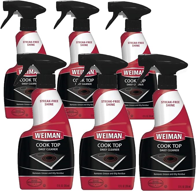 Weiman Apple Scent Cooktop Cleaner 12 oz Spray (Pack of 6)
