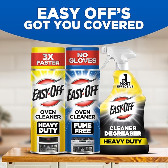 Easy Off Fume Free Oven & Stove Cleaner, Lemon, 14.5 Ounce, Pack of 6