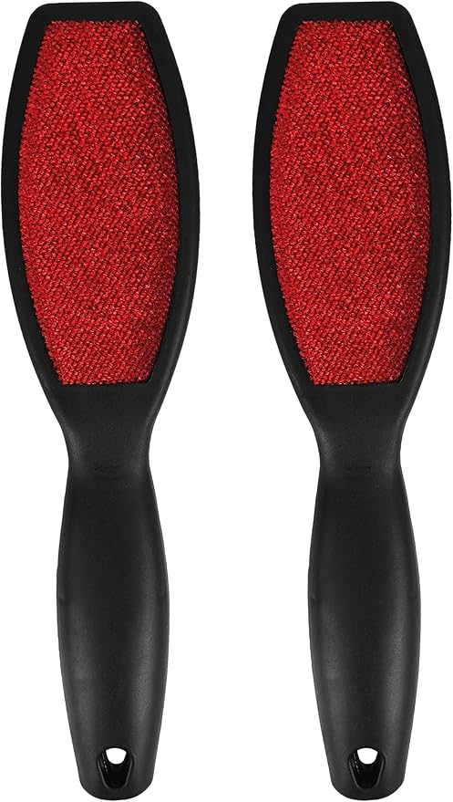 Black Duck Brand Set of 2 Double Sided Velour Lint Brushes! Removes Lint, Dust, Dandruff, and Pet Hair from Clothing and Upholstery!
