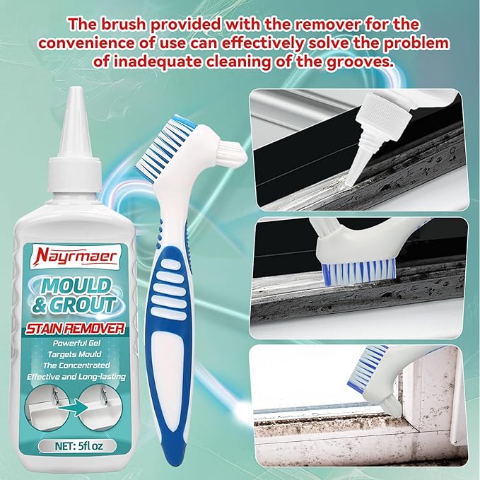 2 Packs Household Stain Remover Gel, Powerful All-Purpose Stain Cleaner Gel, Effective on Bathroom, Shower, Sink, Grout, Washing Machine Seal, Kitchen