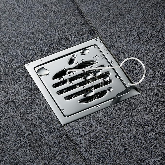 2 Pcs Drain Key Stainless Steel Drain Grate Puller Lift Out Key Drain Grate Lifting Hook for Shower Drain Cleaning, 2.5 mm / 0.1 Inch Thick, No Easily Bend