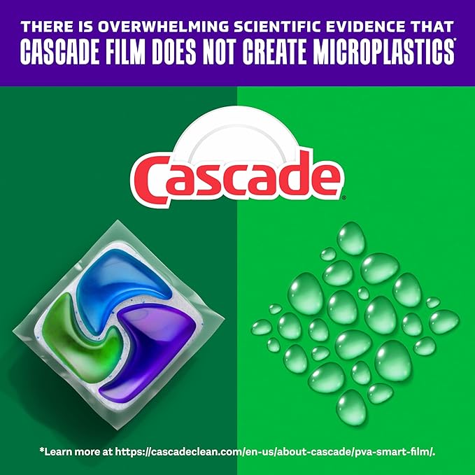 Cascade Platinum Plus Dishwasher Pods, Dishwasher Detergent, Dish Detergent Soap, Lemon, 19 Count
