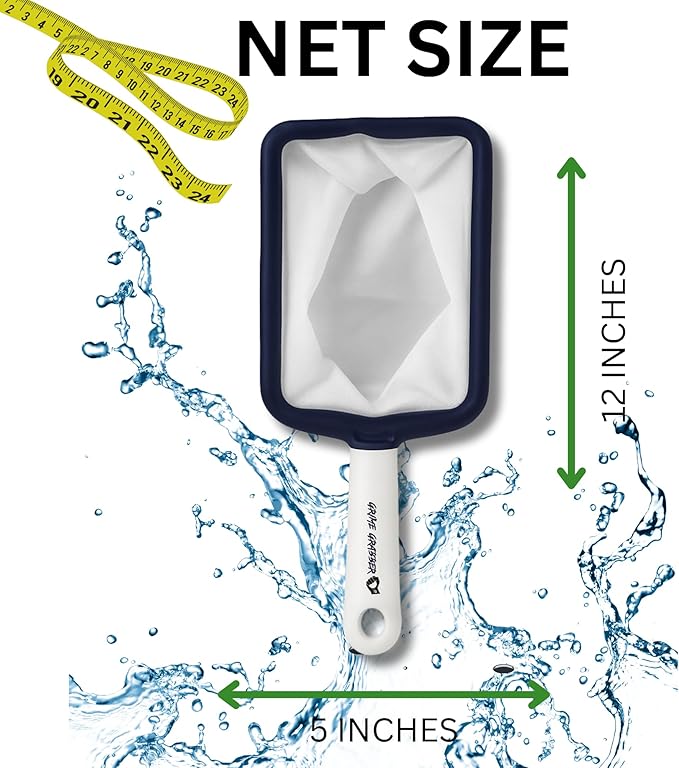 Hot Tub Skimmer - Fine Mesh Hot Tub Net, Durable and Lightweight, Ideal Small Fish Net for Spa and Hot Tub Owners, Efficient Debris Removal Tool (1 Net)