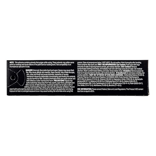 3M Black Super Weatherstrip and Gasket Adhesive, 08008, 5 fl oz, 1 Per Pack (Pack of 2)