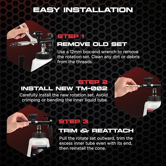 Tornador TornadorMax TM-002 Spring Rotate Set | Factory Replacement Component for Z-030 | Stainless Steel, Rust-Resistant, Simple to Install | for Maintaining Pneumatic Tool Rotation Performance