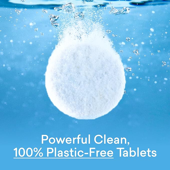 BLUELAND Laundry Detergent Tablets, Starter Set, Spring Bloom Scent, 60 Count with Tin, Plastic-Free Eco-Friendly Pods, Sheets, Liquid Alternative - Natural, Gentle