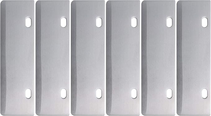 Grill Scrapers Blade Replacement Heavy Duty Rust Grill Blades Outdoor BBQ Tools & Accessories Blades (6 Pack)