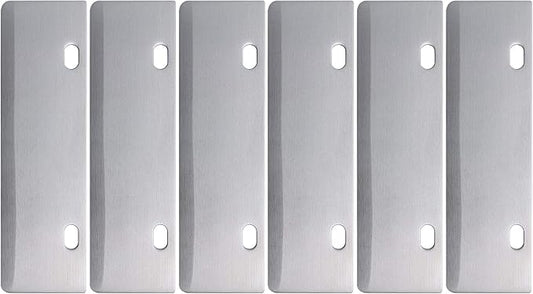 Grill Scrapers Blade Replacement Heavy Duty Rust Grill Blades Outdoor BBQ Tools & Accessories Blades (6 Pack)