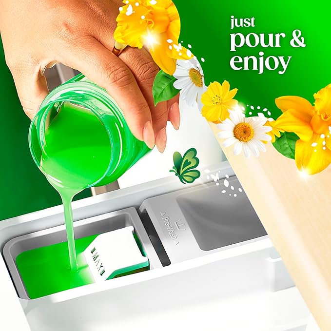 Gain Liquid Laundry Detergent, Original Scent, Freshness + Odor Fighting, High Efficiency Washing Machine Liquid Cleaning Soap, 60 fl oz, Pack of 2 (Packaging May Vary)
