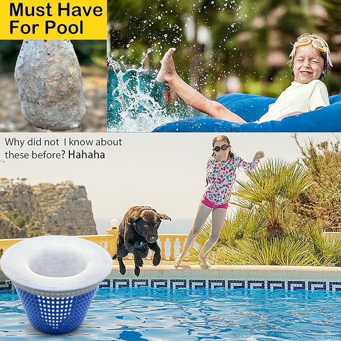 30 Pack Pool Skimmer Filter Socks for Inground Pool Or Above Ground Pool Filter, Ultra Fine Mesh Screen Liner Skimmer Basket Sock Scum Sock Saver, Debris Leaves Catcher