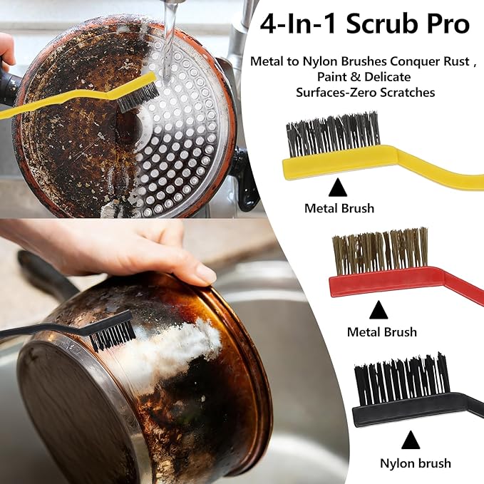 17Pcs Window Track Cleaner, Window Groove Cleaning Brush Tools Set