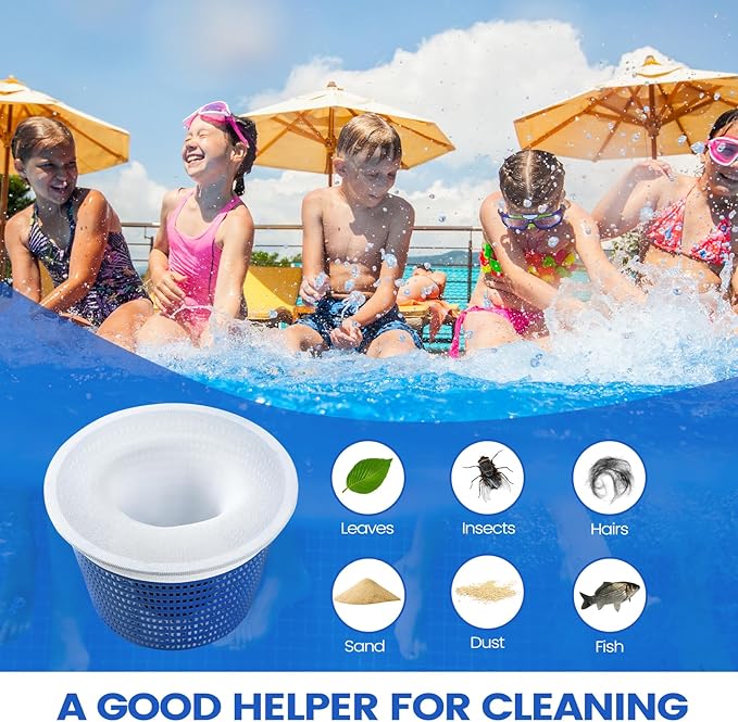 40 Pack Pool Skimmer Socks - Pool Filter Socks for Skimmer Basket, Dense Mesh Skimmers Filters Out Debris for Inground or Above Ground Pools