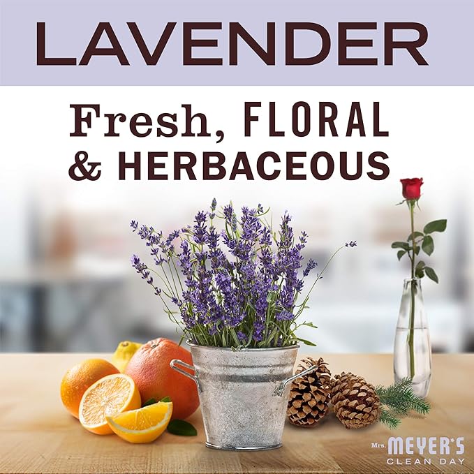 MRS. MEYER'S CLEAN DAY Probiotic Drain Maintenance Liquid, Lavender, Freshens Disposals and Drains, 32 Fl Oz