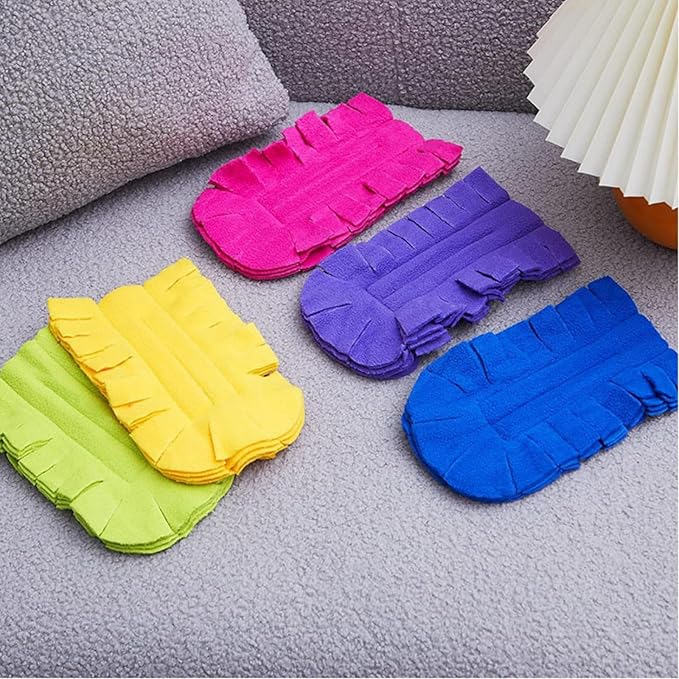 15 Pieces Reusable Duster Refill, 360° Heavy Duty Fleece Duster Pads Refills, Washable Hand Dusters Pads for Cleaning Ceiling, Fan Hardwoods Window Kitchen Floor