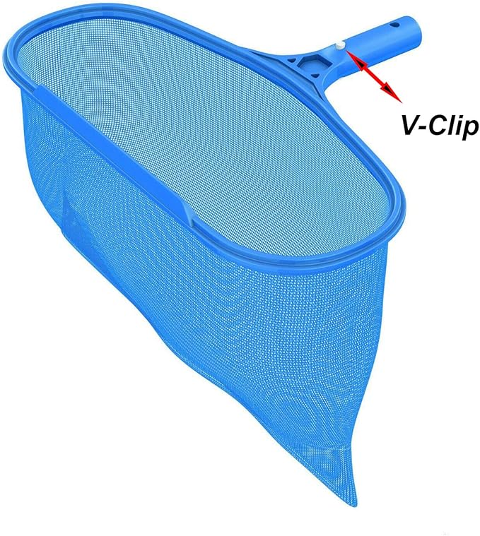 ATIE Butterfly Pool Clips - 6 Pack Attachment Clips for Swimming Pool Brush, Skimmer, Vacuum, Mini Jet Vacuum, Telescopic Pole