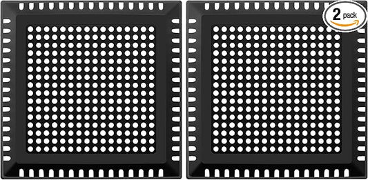 Drain Hair Catcher,Shower Drain Cover Hair Catcher Shower Drain Strainer for Bathroom Floor,Square Shower Hair Drain Catcher to Keep Away from Clogged Drain (Matte Black, 4 inch) (Pack of 2)