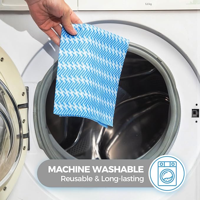 Disposable Dish Cloths,Multi use Reusable Cleaning Cloth,Machine Washable J Cloth,Heavy Duty Handy Cleaning Wipes 11.8" X 19.6" (Green 150 Count)