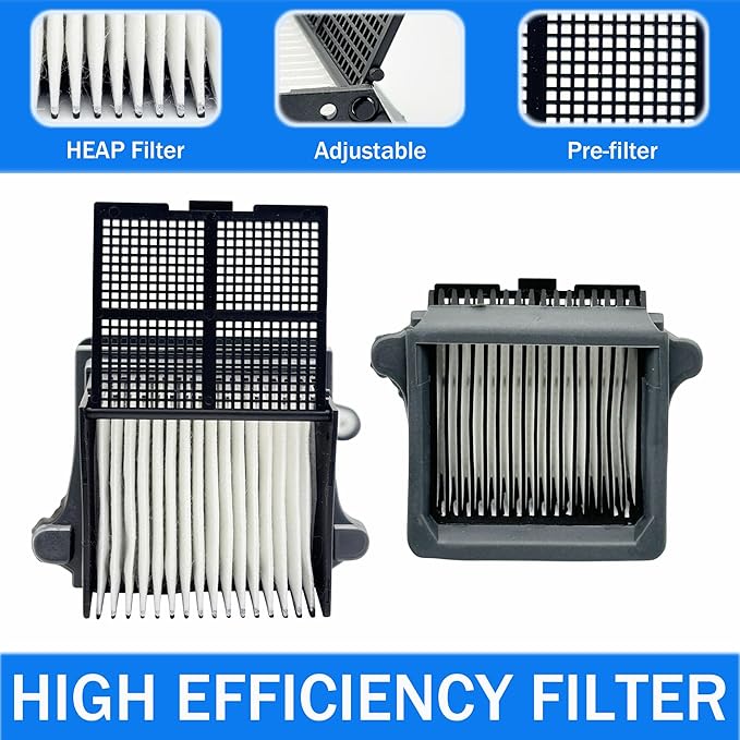 Replacement Parts Kit for TINECO iFLOOR 5 Breeze Complete Vacuum Cleaner- 2 Brush Rollers, 2 Vacuum HEPA Filters, 1 Cleaning Tool