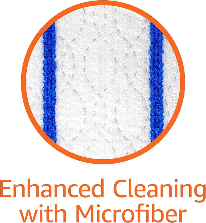 Amazon Basics Wet Mopping Cloth Refills, Floor Cleaning, Fresh Scent, 12 Count (Fits Swiffer Sweeper Mop Heads) (Pack of 2)