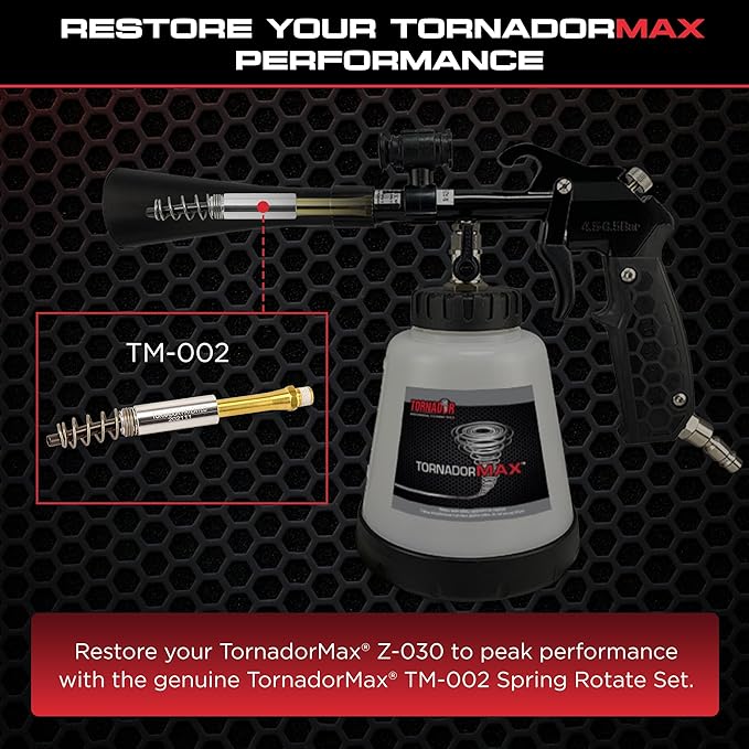 Tornador TornadorMax TM-002 Spring Rotate Set | Factory Replacement Component for Z-030 | Stainless Steel, Rust-Resistant, Simple to Install | for Maintaining Pneumatic Tool Rotation Performance