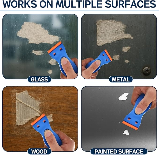 Adhesive Remover Spray with Scraper, Fast-Acting Multi-Surface Glue & Sticker Remover for Cars. Removes Labels, Decals, Tape Residue, Tar, Grease & Wax. Safe on Surfaces, Easy to Use.