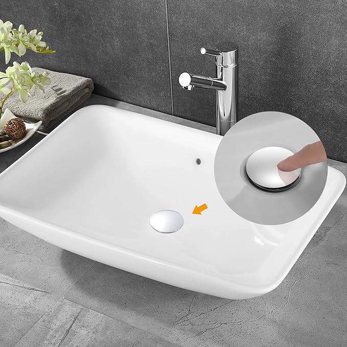 Bathroom Sink P-Trap Complete Set, Height Adjustable Bottle Trap with Pop Up Drain Stopper with Overflow, Chrome