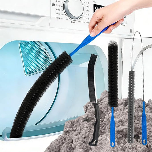 Dryer Cleaning Brush Vent Cleaner, Refrigerator Coil Cleaning Brush Clothes Trap Duct Remover, Crevice, Home Washer Cleaning Tool Set