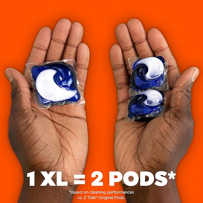 Tide Hygienic Clean Power PODS Laundry Detergent Pacs, Original Scent, 63 Count, Removes Visible and Invisible Dirt